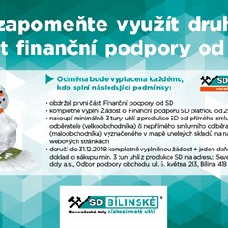 Finanční podpora od SD pro rok 2018